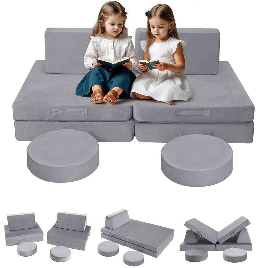 [直接受取] a depeche BMS kids sofa Amazon.com: 2025 New Modular Kids Play Couch, 12pcs Toddler